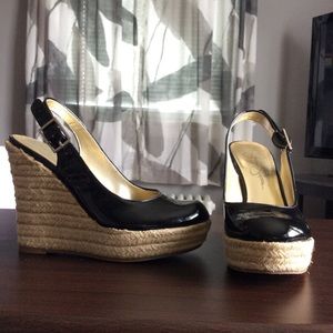 Jessica Simpson espadrille wedges size 5